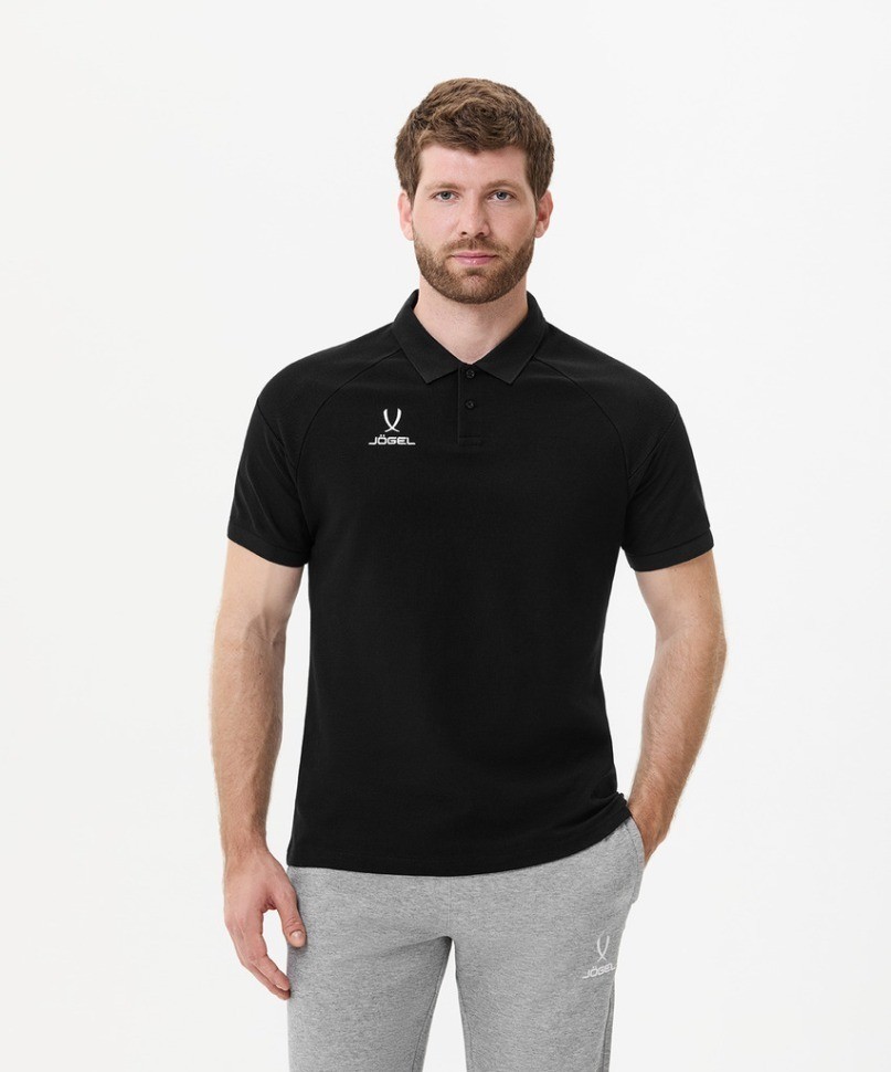 Поло JOGEL CAMP 2 CVC Polo, черный (2114345)