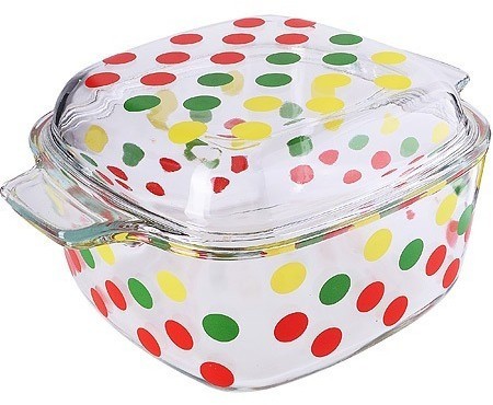 Кастрюля стеклянная 1,5 л с крышкой LORAINE (31038)