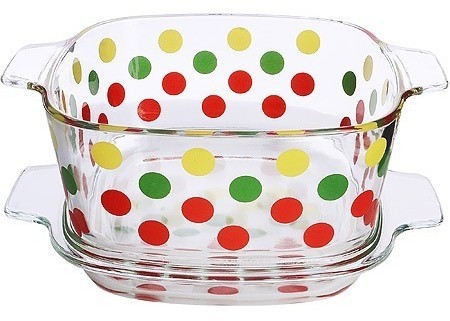 Кастрюля стеклянная 1,5 л с крышкой LORAINE (31038)