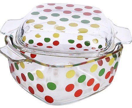 Кастрюля стеклянная 1,5 л с крышкой LORAINE (31038)