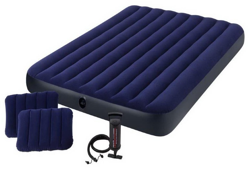 Надувная кровать Intex 64765 + 2 подушки и насос (71569)