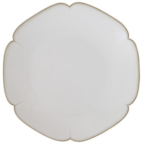 Тарелка L9724-Cream, 20 см, каменная керамика, ROOMERS TABLEWARE