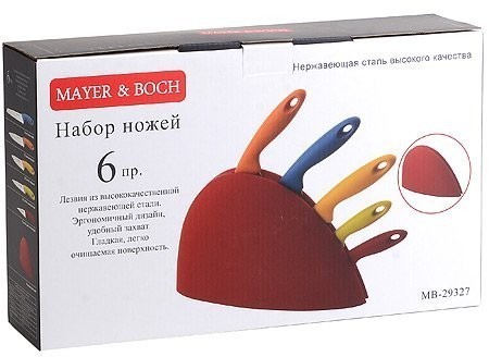 Набор ножей 5пр + подставка Mayer&Boch (29327)