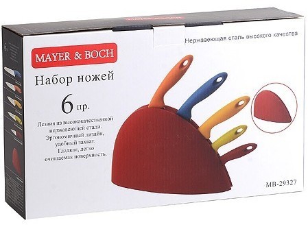 Набор ножей 5пр + подставка Mayer&Boch (29327)