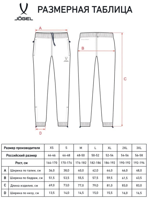 Брюки ветрозащитные JOGEL DIVISION PerFormPROOF Rain Pants, черный (2120644)