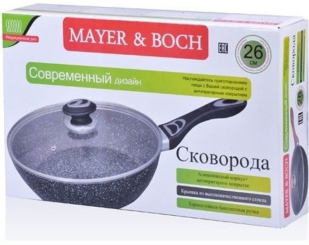 Сковорода-сотейник 26 см с крышкой MAYER BOCH (27961)
