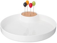 Менажница lefard &quot;native&quot; 2 секции 32*28*3,5 см, 4 вилочки (474-211)