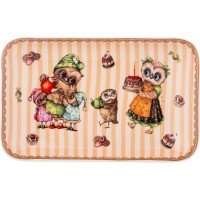 Блюдо прямоугольное &quot;совушки&quot; 20,5*13см Lefard (359-721)