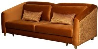 Диван Trevi 230М(К) трехм раскл с кантом оранж Pad31+Lattice ORANG 232*103*88см (TT-00016501)