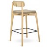 Стул полубарный aska, рогожка, ясень/бежевый (74192)
