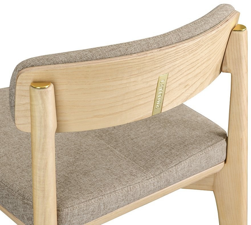 Стул полубарный aska, рогожка, ясень/бежевый (74192)