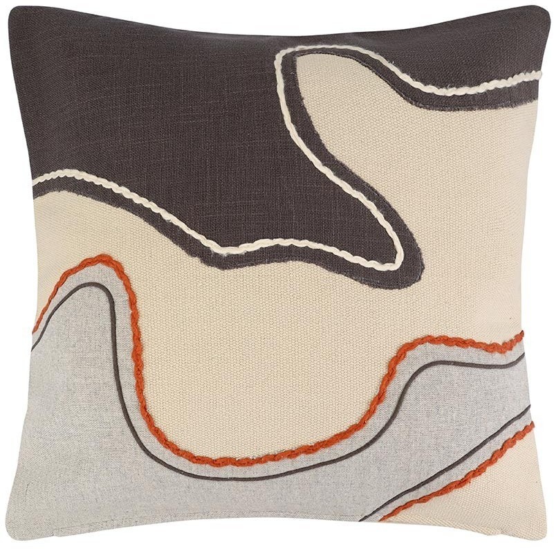 Чехол на подушку flowing stone из коллекции ethnic, 45х45 см (79791)