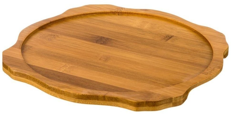 Менажница 4 секции на  дерев. подставке lefard 25*25*5 см (474-066)