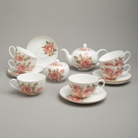 Сервиз чайный lefard &quot;корейская роза&quot; на 6 пер. 14 пр. (590-683)