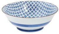 Чаша 2097Т, 19 см, фарфор, white, blue, TOKYO DESIGN
