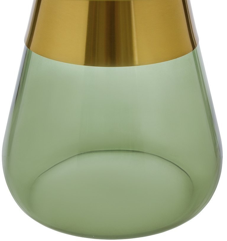 Столик кофейный dahl, D70,5х43 см, латунь/зеленый (74239)