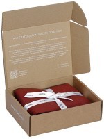 Набор наволочек изо льна и хлопка цвета копченой паприки из коллекции essential, 70х70 см (77149)