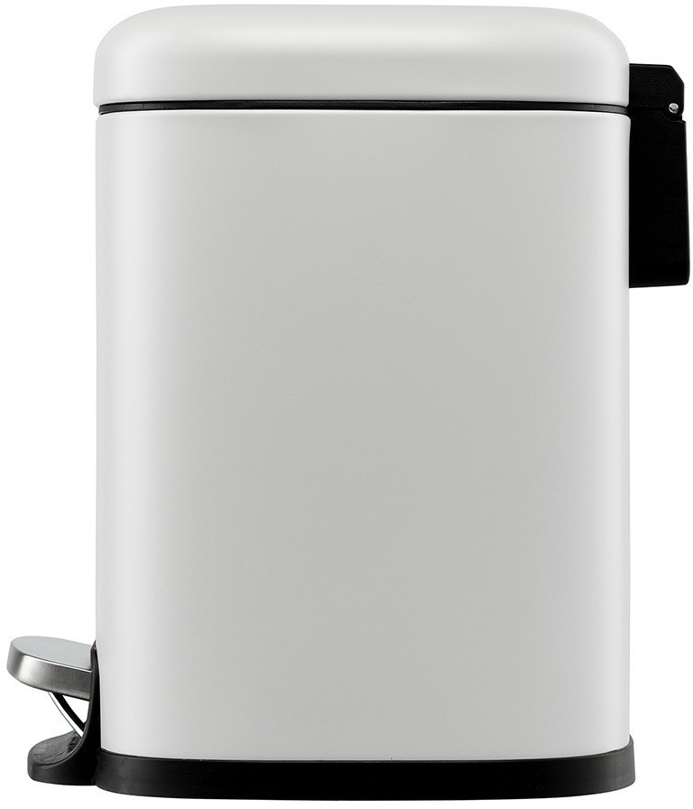 Ведро мусорное с педалью, светло-серое, 6 л (78738)