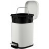 Ведро мусорное с педалью, светло-серое, 6 л (78738)