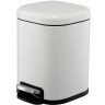 Ведро мусорное с педалью, светло-серое, 6 л (78738)