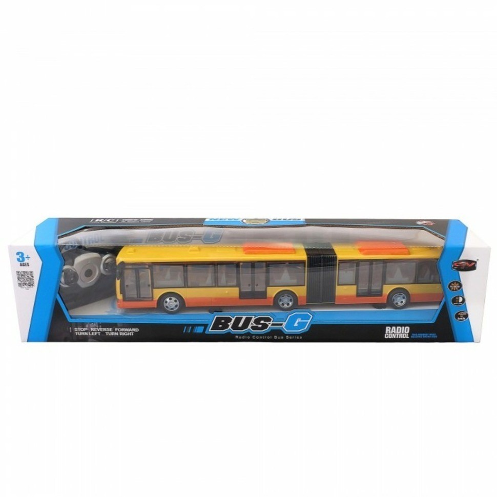 Радиоуправляемый пассажирский Автобус с гармошкой (желтый) (666-676A-Y)
