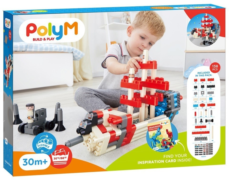 Конструктор детский "Ракета для приключений", 138 элементов (760025_HP)