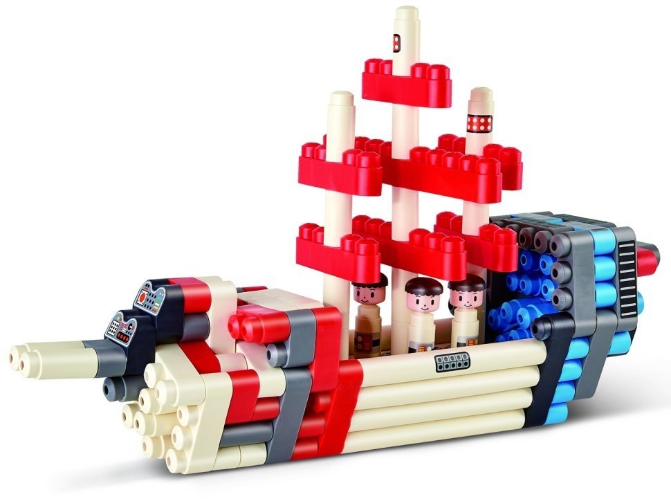 Конструктор детский "Ракета для приключений", 138 элементов (760025_HP)