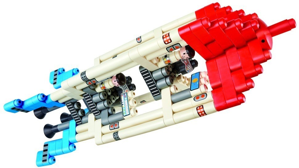 Конструктор детский "Ракета для приключений", 138 элементов (760025_HP)