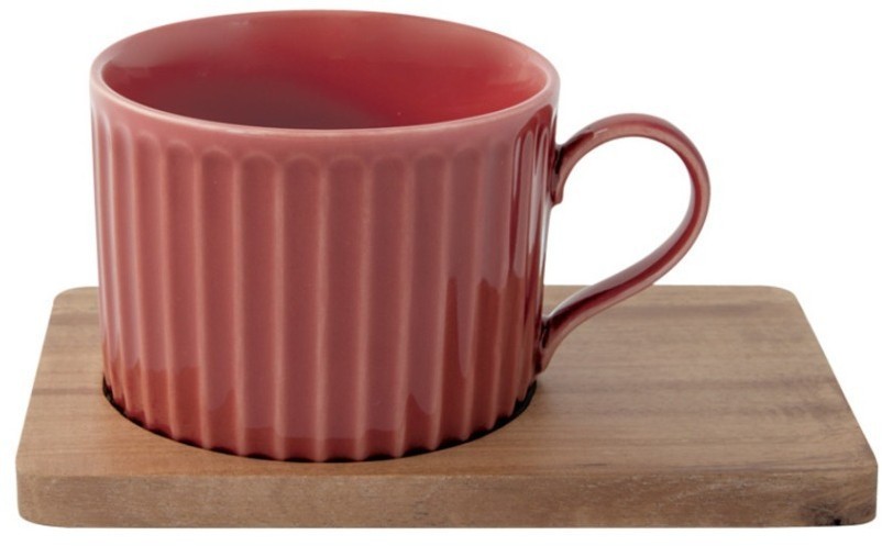 Набор из 2-х чашек для чая Время отдыха, красная и серая, 0,25 л - EL-R1641/TBR1 Easy Life