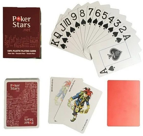 Карты «Poker Stars» Copag 100% пластик, красные (47158)