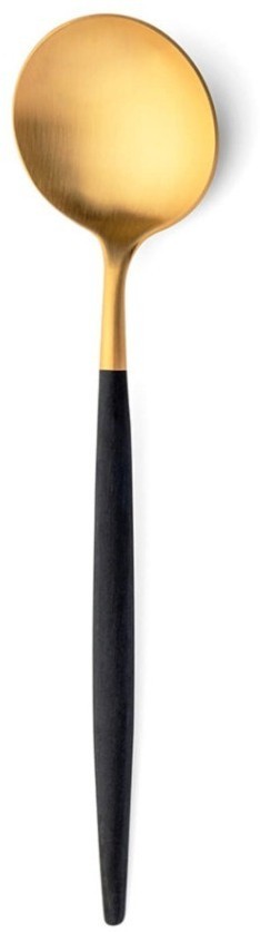 Ложка столовая GO.05GB, нержавеющая сталь 18/10, matte gold/black, CUTIPOL