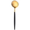 Ложка столовая GO.05GB, нержавеющая сталь 18/10, matte gold/black, CUTIPOL