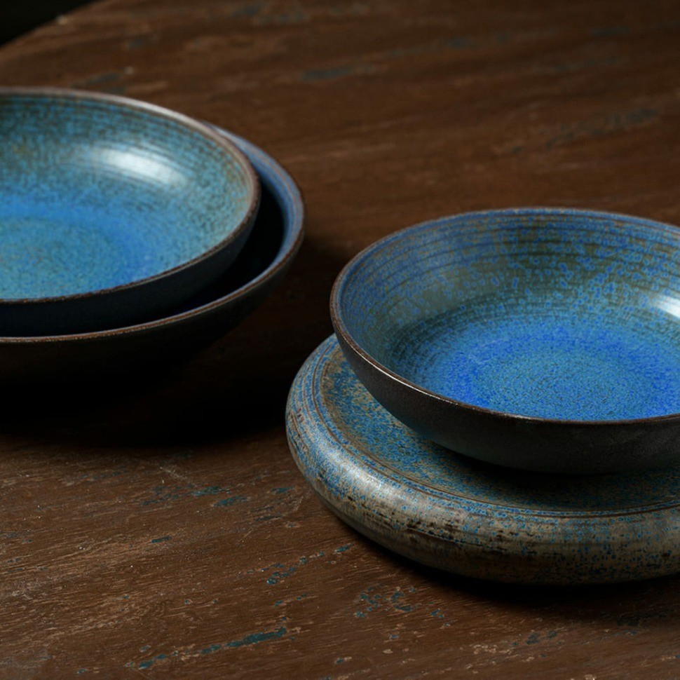 Чаша E753-P-10113/23, 23 см, керамика, Blue/Grey, ROOMERS TABLEWARE