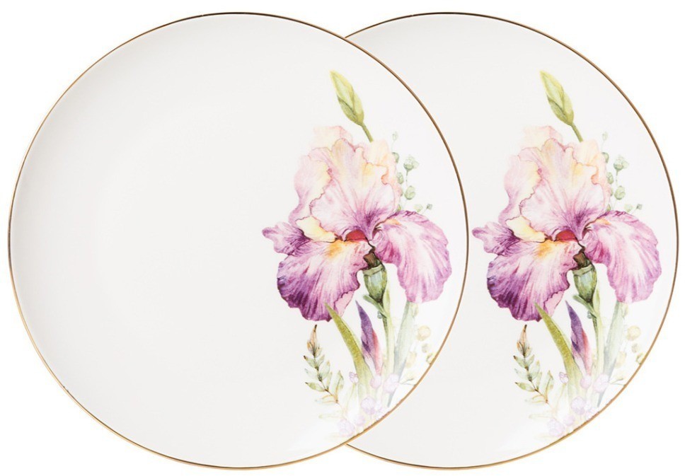 Набор тарелок закусочных lefard "irises" 2 шт. 20 см (590-498)