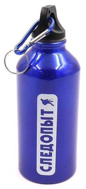 Бутылка питьевая алюминиевая Следопыт с карабином 400 мл PF-BD-A400 (62582)