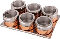 Набор для специй agness &quot;rosso&quot; 7 пр. на магнитах, в т.ч. метал.подставка 20*13*5 см (912-025)