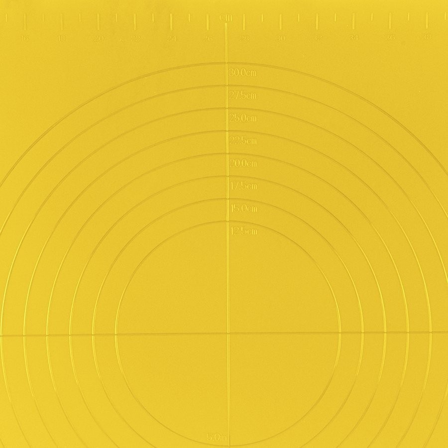 Коврик для замешивания теста foss, 37,7х57,4 см, желтый (74694)