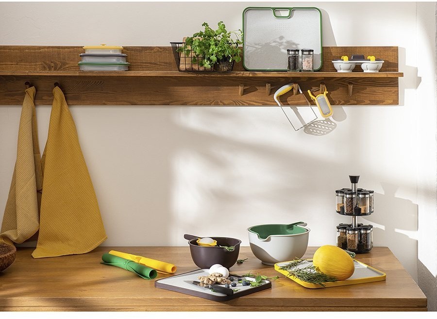 Коврик для замешивания теста foss, 37,7х57,4 см, желтый (74694)