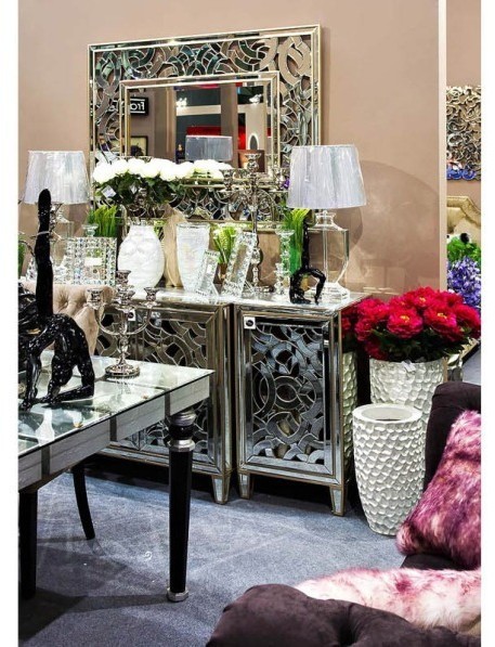 Тумба зеркальная (дверь левосторонняя ) 492*445*865 (00002918)