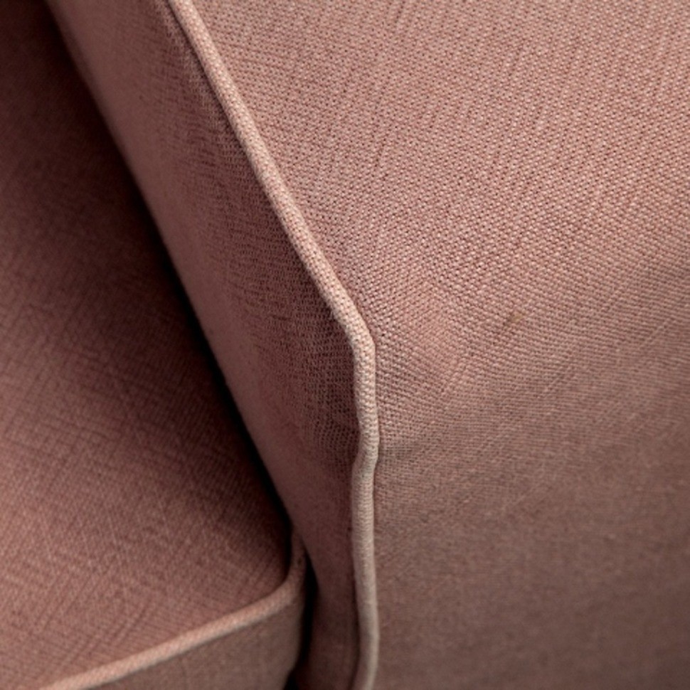 Кресло Салмон NSSF-5065E-C2-20, каркас дуб, обивка лен, pink, RESTORATION HARDWARE
