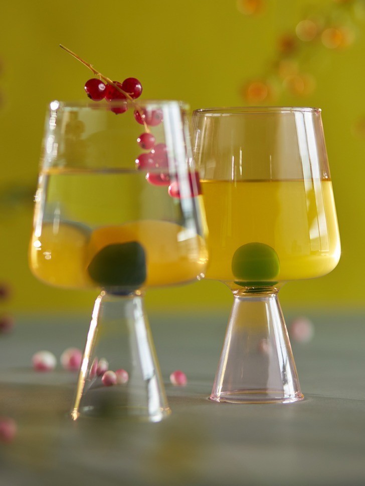 Набор бокалов для вина orb, 400 мл, розовый/зеленый, 2 шт. (78808)