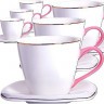 Чайный сервиз на 6 персон 12 предметов 220 мл Нежность LORAINE (26641)