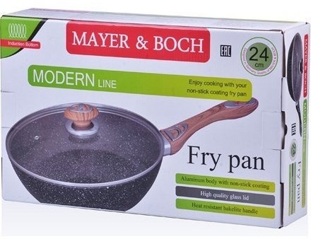 Сковорода-сотейник 24 см с крышкой MAYER BOCH (27960)