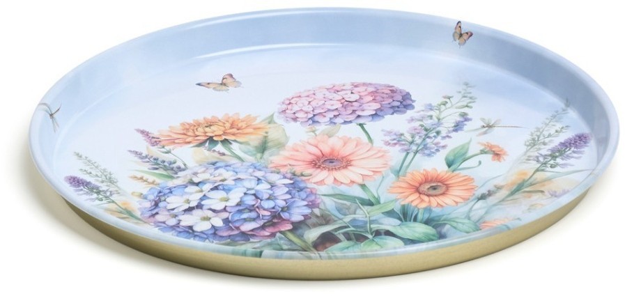 Поднос сервировочный agness "floral eden" 33*2,1 см (898-246)