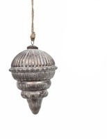 Новогодняя игрушка BI-003A, стекло, Rustic grey, ROOMERS FURNITURE