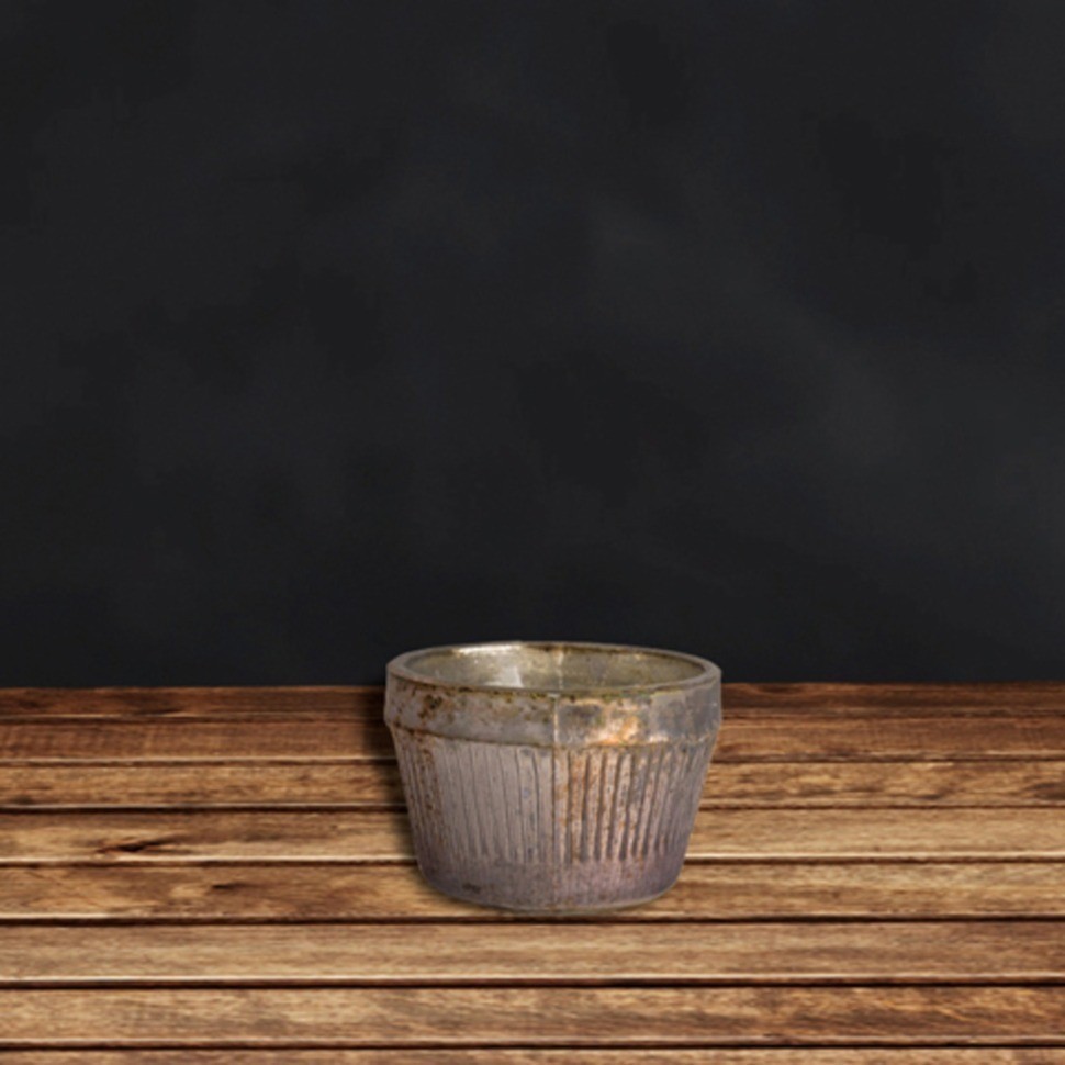 Подсвечник FS332, 5, стекло, металл, Antique grey, RESTORATION HARDWARE