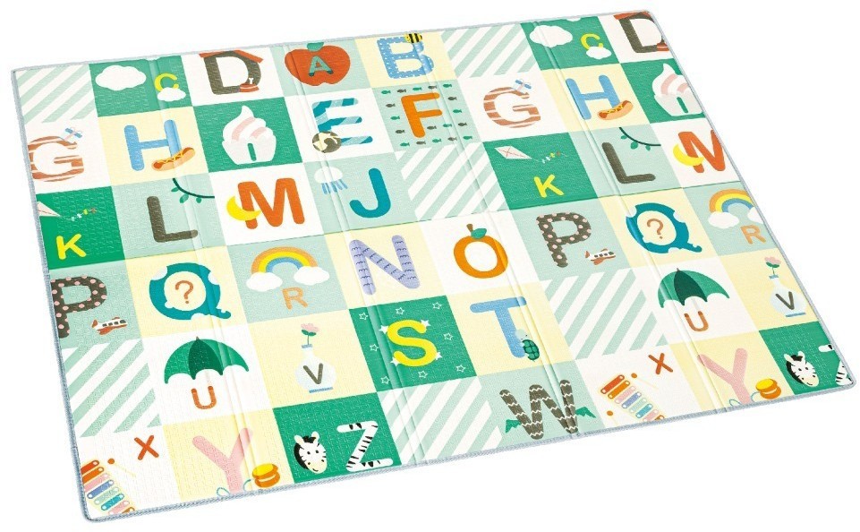 Детский развивающий игровой коврик с алфавитом, 177х146см. (E0120_HP)