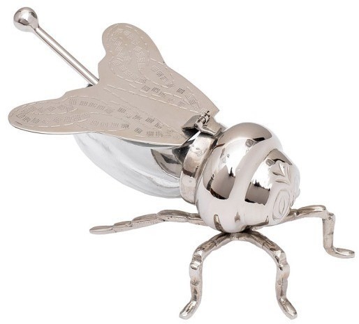 Емкость д/хранения "Пчёлка" стекло/нерж.сталь 18*3,5*7,5см (TT-00011202)