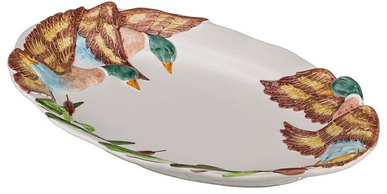 Блюдо овальное "утка" 60*39 см.высота=7 см. Annaluma Snc (628-064)