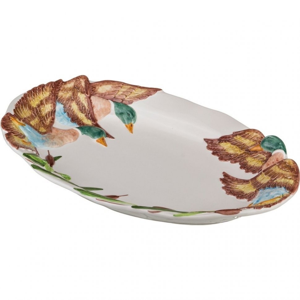 Блюдо овальное "утка" 60*39 см.высота=7 см. Annaluma Snc (628-064)